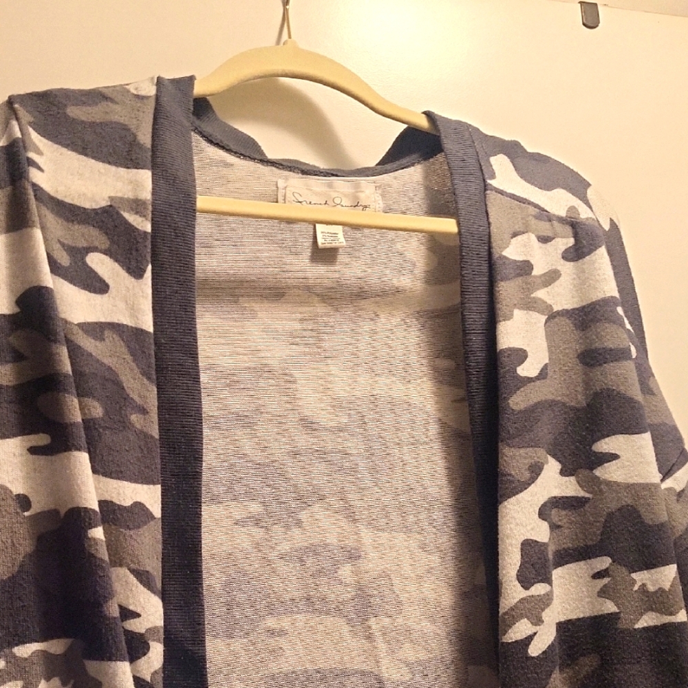 Sonoma Blue Camo Cardigan